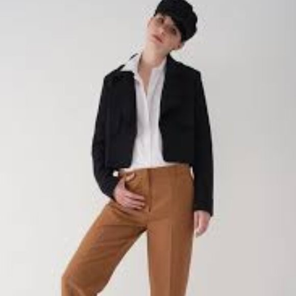 Sosken Studios GOBIN - Neoprene Short Jacket Black open front women's Size 3 - Picture 1 of 10